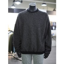 [나싱보이스] 시보리 맨투맨 라운드넥 울 혼방 헤어 스웨터 VB4KR820C65A26(266046 )