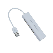 DFMEI USB LAN + USB 허브 네트워크 카드 2- 인 -온 -연장 3 USB 인터페이스 네트워크 어댑터 USB에서 RJ45, 하얀색