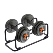 튼튼한 철제 아령거치대 덤벨거치대 덤벨 최대 150kg, 블랙 11CM이하