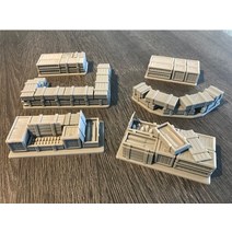 탄통 공구함 탄약통 적재함 3d 인쇄 모델 stl 파일 3dmax 모델 약 상자 오일 배럴 모래 테이블 전투 손상 장면