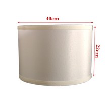 형광등 덮개 사무실 거실 조명 커버 분리형 갓 램프 음영에 크림 클립 천장 펜던트 갓, 40cmx22cm