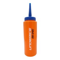 아이스하키 1000ml bpa 무료 하키 물병 흰색 플라스틱 아이스 하키 축구 라크로스 병 클래식 확장 팁 디자인 스포츠 장비, 오렌지