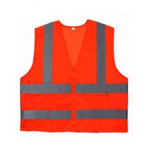 외투에 입는 겨울용 오렌지색 천 작업 조끼 XXXL 건설 안전 반사 토목 공장 보호 철공소