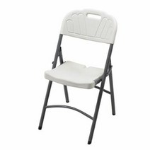 접의자 브로몰딩 접이식 의자, 색상:화이트