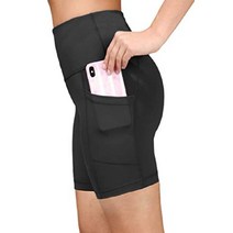 Yogalicious 여성 반바지 레깅스 운동 요가 헬스 웨이트 등산 자전거 사이드 포켓