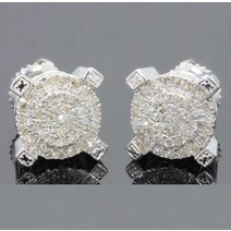 남자 귀걸이 피어싱 악세사리 라운드 서클 스터드 Z4M328 화려한 포장 오스트리아 큐빅 지르코니아 귀 여성 남성 쥬얼리