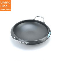Kitchen 음식점 식당 경질 곱창 전골팬 부대찌개 버섯 전골 냄비 알루미늄 경질코팅 양수 손잡이, ♥Kitchen_경질 신형 곱창전골 30cm♥, 1개