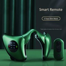 안면비대칭교정 Tens v face massager lifts and tights 이중, 초록, 1개