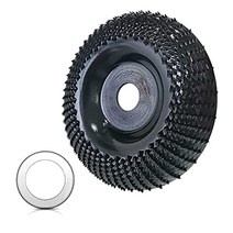 목재 조각 그라인더 디스크 세트 10.2cm(4인치) 쉐이핑 톱 휠 1.6cm(58인치) 아버 부착물 11.4cm(4 12인치) 앵글 그라인딩 블레이드 목공 커팅 샌드 원형 금속, 한개옵션0