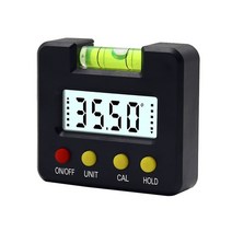 오토레벨기 측량레벨기 레이저거리측정기 레이저수평기 미니 360 도 디지털 각도기 파인더 전자 레벨 미터, 02 Black