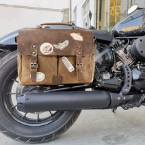 바이크백 클래식 빈티지 사이드 리어백 스쿠터 방수, B