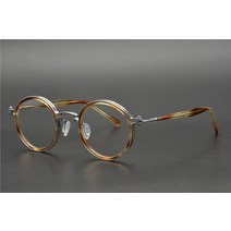 IP-순수 티타늄 아세테이트 안경테 남성 라운드 광학 처방 안경 여성 핸드메이드 일본 레트로 Oculos