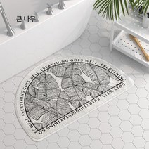아메리칸 핸드페인팅 플라워 버드 전원 플라워 화장실 반원 러그 매트 욕실 문 앞 미끄럼 방지 매트 물 흡수 발 매트, 반원형케이크벨벳미국의손으로그린버드6