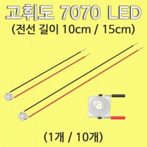 [인기키즈] 고휘도 7070 LED 10cm 10개