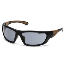 Carhartt 카번데일 보호 선글라스 그레이 김 서림 방지 렌즈 블랙/탠 프레임, Gray Anti-fog Lens, Black/Tan Frame