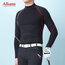 알칸스 여름 남성용 긴팔 골프티셔츠 골프웨어 아쿠아B