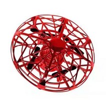 Anticollision 비행 헬리콥터 마술 손 UFO 공 항공기 감지 미니 유도 드론 전기 장난감, Red UFO