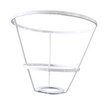메탈 전등갓 프레임 스탠드 DIY 실용적 지지 견고한 경량 거치대 웨딩용, 05 White 28cm