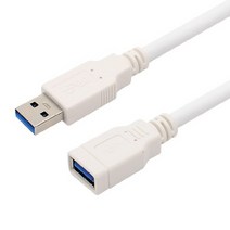맘보몰 USB3.0 AM-AF 암숫 연장케이블 삼성 씨게이트 도시바 WD 외장하드 도킹스테이션 멀티허브 메모리 연결연장, 1.8m, 1개
