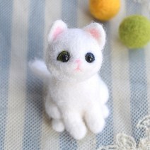 아트조이 DIY 고양이 양모펠트 키트 터키시앙고라