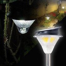 태양광 정원등 120구 cob 태양열 조명 LED 전등 야외 잔디등 충전 가로등, C0B 120구 사각탑데크형(전구색LED)
