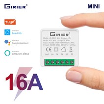 16A 미니 스마트 스위치 2방향 제어 홈오토메이션 알렉사 구글홈 연동 스마트폰으로 전등을, 1개