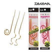 다이와 코우가 실리콘 넥타이 나카이튠(컬리) 바다낚시 채비 루어 미끼, 14.레드라메(127)