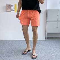 빠델 남자 바스락 와샤 밴딩 스판 4부 반바지