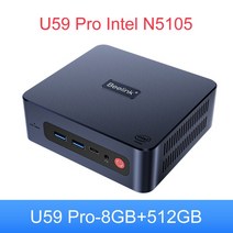 Beelink미니PC데스크탑게임컴퓨터 EQ12N100U59ProWin11 인텔세대DDR48GBSSD 듀얼와이파이BT4.0, 04U59Pro8G512G_01MiniPC_03EU