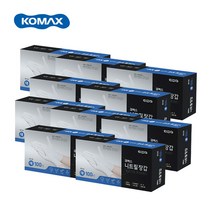 코멕스 화이트 니트릴장갑 100매 X 10개 대용량 업소용 주방용, 소(S)