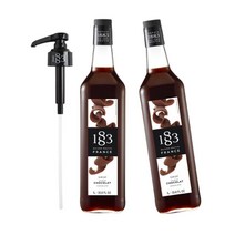1883-초콜릿시럽1L x2 + 1883-시럽펌프 1세트