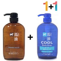 마유 무실리콘 샴푸 청소년 정수리 냄새 머리결, 마유샴푸 1개_마유쿨샴푸(초록) 1개, 본상품선택