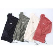 남녀공용 오버핏 후리스 데일리 반집업 맨투맨 4컬러