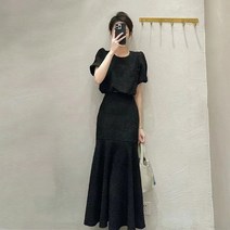 하객룩 출근 직장인 데이트 미시 데일리 퍼프 투피스 돌잔치 상견례 아나운서 고급 여성 어깨 수입 원피스