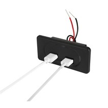 카라반 캠핑카 매립형 듀얼 USB 충전 포트 4.2A DIY 소켓, DIY4.2A듀얼USB포트