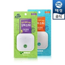 애경 에어후레쉬 데옥스 현관용(애플/코튼향)x2개, 데옥스 현관용(애플향)x2개