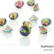 네일 라인석 보석파츠 유리스톤 50pcs 크리스탈 돌 라운드 모양 diy 액세서리 pointback 유리 strass 4mm 손톱에 작은 크기 접착제 모조 다이아몬드 크리스탈, vitrail 매체, 10mm 50개