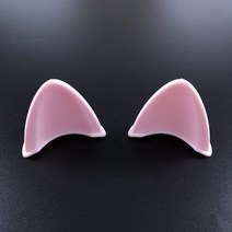 귀여운 오토바이 바이크 스쿠터 헬멧 핼맷 헬맷 하이바 꾸미기 고양이 귀 장식 킥보드 자전거 인라인 스키 보드 야구 악세사리 퀵서비스 인싸 패션 데코 고양이귀 핑크 분홍색 1p, 그린