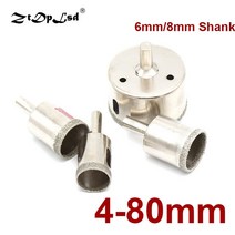 철판 니블러 금속 절단기 전동 커터 다이아몬드 코팅 드릴 비트 세트 68mm 생크 4mm-80mm 타일 대리석 유리 세라믹 구멍 톱 드릴링 파워 코어 105044, 22mm, 22mm