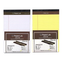 dg 두리교역 페이퍼랩 리갈패드 A5 127x203mm 50매 절취노트, 흰색