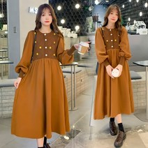 가을 겨울 하프 임부 박시 패션 임부 원피스