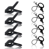 크로마키 스튜디오 촬영 배경 사진 스프링 클립 및 측면 클램프 고정 모슬린 앰프 녹색, 2 8pcs