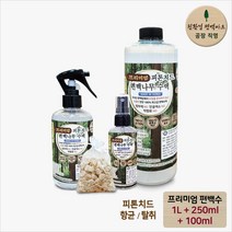 친환경편백아트 프리미엄 피톤치드 편백수액 1L+250ml+100ml+편백칩주머니 세트, 1세트
