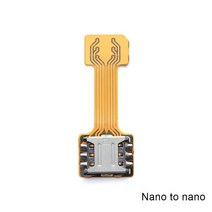 TF 하이브리드 Sim 슬롯 듀얼 SIM 카드 어댑터 마이크로 SD 익스텐더 나노 카토 안드로이드 전화, [01] nano to nano