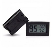 WYP917197SCG-30 미니 온습도계 사각블랙 휴대용 디지털온도계, 1