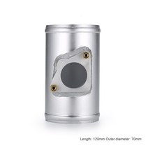 기류 측정기 637076 83mm 자동차 공기 흐름 센서 마운트 어댑터 toyota mazda subaru suzukl 공기 유량계 용 maf 미터, 실버70mm