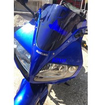 오토바이 윈드스크린 바람막이 보조실드 숏 오토바이 윈드실드 윈드스크린 스즈키 SV650 SV 2003 SV1000 S, 02 Blue