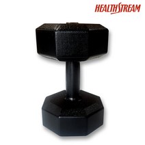 헬스스트림 국산 팔각파워아령 3~15kg선택 헬스장 전문가용 강철 덤벨세트 상체 팔 근력운동도구 실내홈트, 12kg