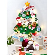 크리스마스 벽트리 탈부착 펠트 크리스마스 인테리어 효과 성탄절 데코