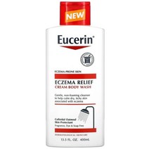 Eucerin (유세린) Eucerin 습진 완화 크림 바디 워시 400ml(13.5fl oz), 3개